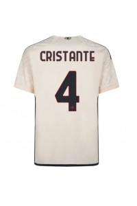 Fotbalové Dres AS Roma Bryan Cristante #4 Venkovní Oblečení 2023-24 Krátký Rukáv